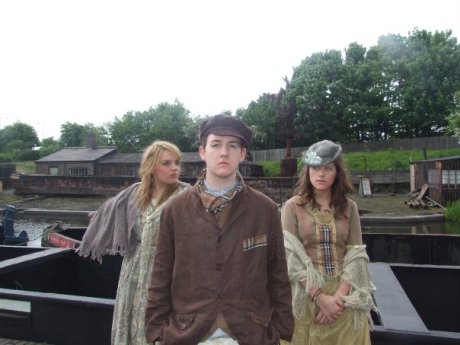 A Bengal Tiger and his molls: Rosie Phillips, Jack Williamson, and Abi Gunning.